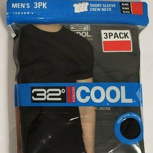 32 Degrees Cool Men's Short Sleeve Crew Neck 3Pack